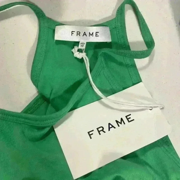 FRAME - CAMI TANK DRESS - Grass Green NWT Sz XS - Picture 9 of 11